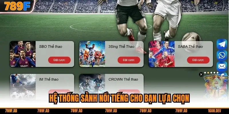 Hệ thống sảnh nổi tiếng cho bạn lựa chọn